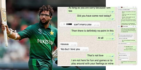 பல பெண்களுடன் தொடர்பு, ’ஸ்கிரீன் ஷாட்’ வெளியானதால் அதிர்ச்சி: சர்ச்சையில் பாக். வீரர்!