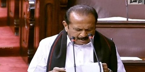 மாநிலங்களவையில் வைகோவின் முதல் கேள்வி - ஸ்மிருதி இரானி பதில்