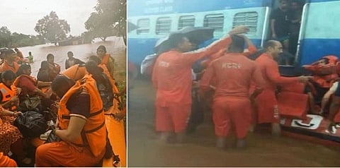 ரயிலில் சிக்கிய 700 பயணிகள் பத்திரமாக மீட்பு - உள்துறை அமைச்சகம்