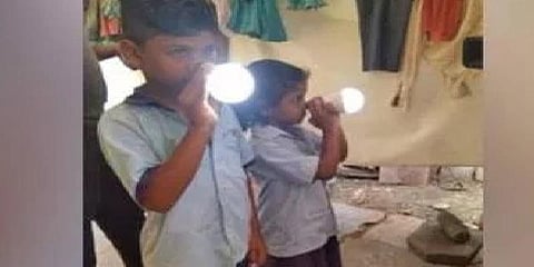 மின்சாரம் இல்லாமல் எரியும் பல்ப் - அதிசய ‘லைட் மனிதர்கள்’