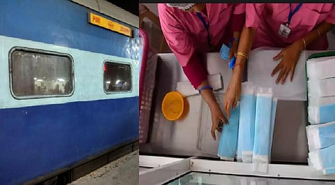 உரிய நேரத்தில் நாப்கின் கொடுத்து உதவிய ரயில்வே நிர்வாகம் - மக்கள் பாராட்டு