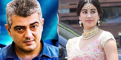 அஜித்தின் அடுத்தப்படத்தின் மூலம் தமிழில் கால்பதிக்கும் ஜான்வி கபூர்?