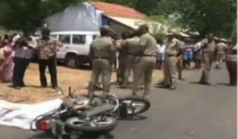 கரூர் இரட்டை கொலை சம்பவம் : காவல் ஆய்வாளர் சஸ்பெண்ட்