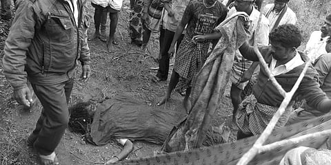 கன்றுக்குட்டியை தேடிச் சென்ற பெண் யானை மிதித்து உயிரிழப்பு