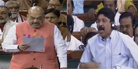 'பரூக் அப்துல்லா எங்கே?' - தயாநிதி மாறனின் ஆவேச கேள்விக்கு அமித்ஷா பதில்