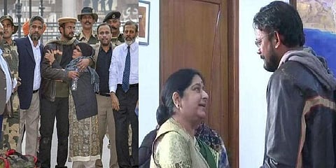 “சுஷ்மா என் தாயைப் போன்றவர்” - பாக்., சிறையிலிருந்து மீண்ட ஹமிது உருக்கம்