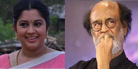 நடிகை விஜயலட்சுமிக்கு ஆறுதல் கூறிய ரஜினிகாந்த்