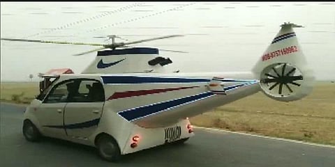 தரையில் பயணிக்கும் ஹெலிகாப்டர் - பீகார் இளைஞரின் ‘வேற லெவல்’