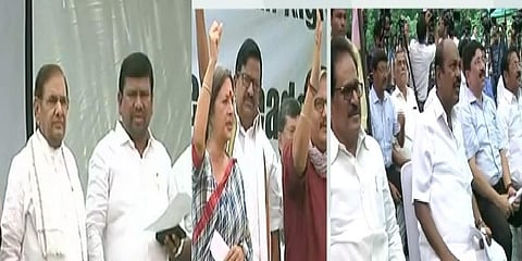 ஜம்மு காஷ்மீர் விவகாரம்: டெல்லியில் திமுக சார்பில் போராட்டம்