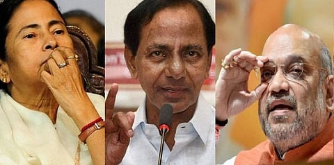 நக்சலைட் பாதிப்பு: அமித்ஷா கூட்டத்தை புறக்கணித்த மம்தா, கேசிஆர்