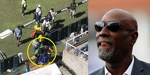 கிரிக்கெட் நேரலையின் போது விவியன் ரிச்சர்ட்ஸுக்கு திடீர் உடல் நலக்குறைவு!