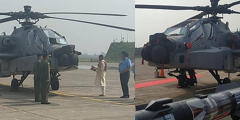 சிறப்பு பூஜையுடன் அப்பாச்சி ஹெலிகாப்டர்கள் விமானப்படையில் இணைப்பு