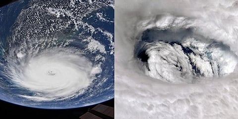 கோரத்தாண்டவம் ஆடிய டோரியன் சூறாவளி - நாசா வெளியிட்ட புகைப்படங்கள்