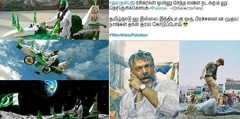 பாகிஸ்தானை கலாய்த்து தள்ளிய தல-தளபதி பேன்ஸ் - டிரெண்டில் ‘#WorthlessPakistan’