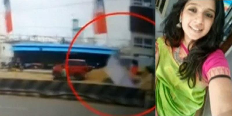 பேனர் விபத்தில் சுபஸ்ரீ உயிரிழந்த நெஞ்சை பதறவைக்கும் சிசிடிவி காட்சிகள் வெளியீடு