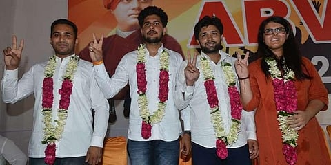 டெல்லி பல்கலைக் கழக மாணவர் தேர்தல்: ஏபிவிபி அமைப்பினர் வெற்றி