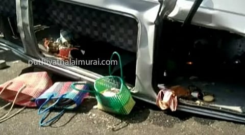 வேன் கவிழ்ந்து சிறுவன் உட்பட மூவர் உயிரிழப்பு