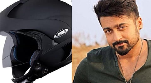 பேனருக்கு பதில் இலவச ஹெல்மெட் - ‘காப்பான்’ சூர்யா ரசிகர்கள்
