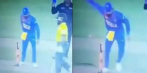 கோபத்தில் ஸ்டம்பை உடைத்த விராட் கோலி : வீடியோ காட்சி