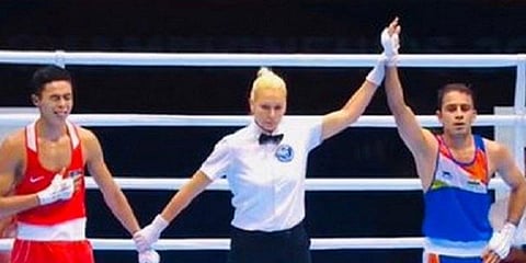 உலக குத்துச்சண்டை சாம்பியன்ஷிப் தொடர் - வரலாறு படைத்தார் அமித் பாங்கல்