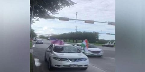 பிரதமர் மோடி வருகையை முன்னிட்டு ஹூஸ்டனில் கார் அணிவகுப்பு- வீடியோ