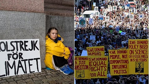 பருவநிலை மாற்றத்திற்கு எதிராக தனியாக போராடி வென்ற சுவீடன் சிறுமி