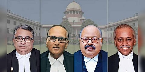 4 புதிய நீதிபதிகள் பதவியேற்பு - உச்சநீதிமன்ற நீதிபதிகளின் எண்ணிக்கை 35 ஆக உயர்வு