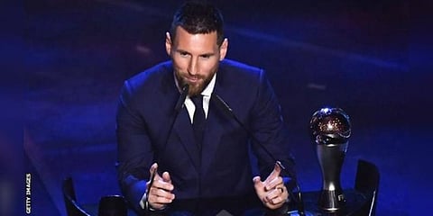 6 வது முறையாக ஃபிபா சிறந்த வீரர் விருது பெற்ற மெஸ்ஸி