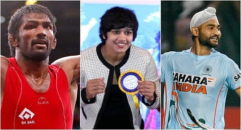 ஹரியானா சட்டப்பேரவைத் தேர்தல் களத்தில் குதித்த விளையாட்டு வீரர்கள்