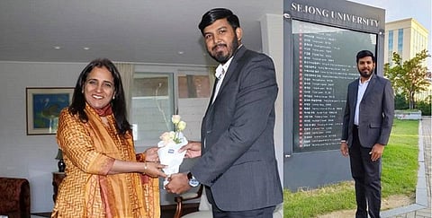 கொரிய தமிழ்ச் சங்க விழாவில் பங்கேற்ற ஷாநவாஸ் - இந்திய தூதருடன் சந்திப்பு