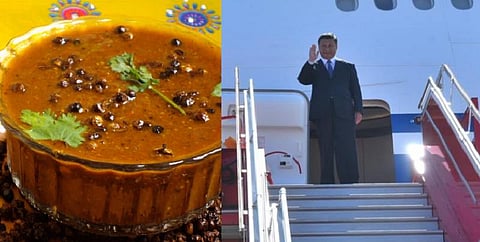 சாம்பார் சாதம், வத்தக்குழம்புடன் சீன அதிபருக்கு விருந்தோம்பல் !