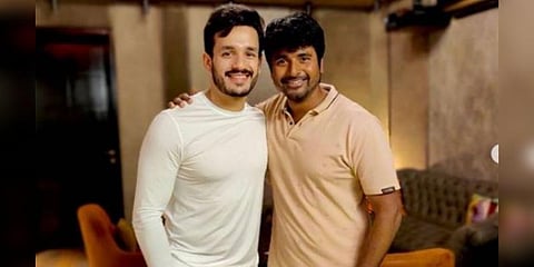 ’ஹீரோ’ சிவகார்த்திகேயனுக்கு விருந்து கொடுத்த நாகார்ஜுனா மகன்!