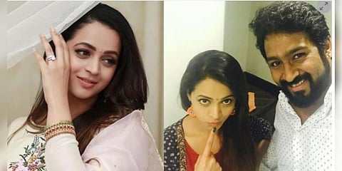 காதலும் மேஜிக்கும்... இணையத்தில் வைரலாகும் நடிகை பாவனா செல்ஃபி!