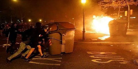 ‘கேட்டலோனியா தனிநாடு கோரிக்கை’ - தலைவர்கள் கைதுக்கு எதிரான போராட்டத்தில் வன்முறை