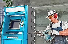 ஏடிஎம் இயந்திரத்தை துளையிட்டு ரூ.4 லட்சம் கொள்ளை