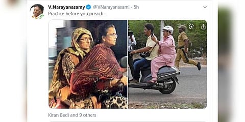 புதுச்சேரி முதல்வர் Vs துணைநிலை ஆளுநர் ஹெல்மெட் சர்ச்சை