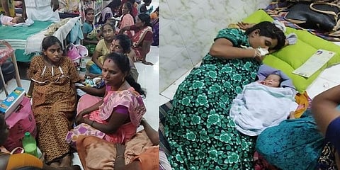 படுக்கை வசதி இல்லாத பிரசவ வார்டு..! - அரசு மருத்துவமனையின் அவலம்