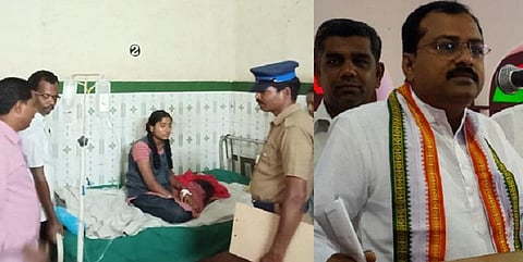 கல்விக் கட்டணம் செலுத்தாததால் வெளியே நிற்க வைக்கப்பட்ட மாணவிக்கு காங். நிர்வாகி உதவி