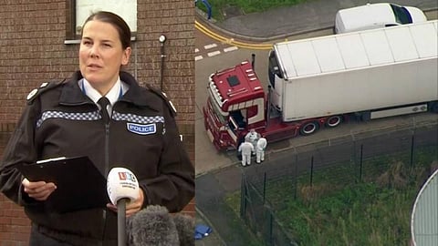 இங்கிலாந்தில் 39 சடலங்களுடன் கன்டெய்னர் மீட்பு