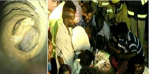 ஆழ்துளை கிணற்றில் தவிக்கும் குழந்தை - ‘பிரத்யேக கருவி’மூலம் மீட்கும் பணி தீவிரம்