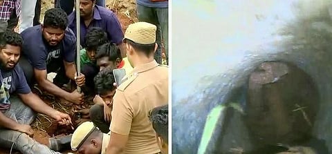 100 அடிக்கும் கீழே சென்ற குழந்தை சுர்ஜித்.. தொடரும் மீட்புப் பணி