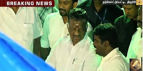 குழந்தை சுர்ஜித்தின் மீட்புப் பணிகளை துணை முதல்வர் ஓ.பி.எஸ் ஆய்வு