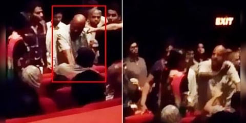 தேசிய கீதத்துக்கு எழுந்து நிற்காமல் இருப்பதா? ’அசுரன்’ பார்த்த 4 பேர் வெளியேற்றம்!