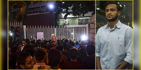 ’தடைக்குப் பின்னால் சதி...’ போராட்டத்தில் ஈடுபட்ட ஷகிப் அல் ஹசன் ரசிகர்கள்