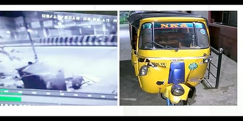 சாலையோரம் தூங்கிக் கொண்டிருந்தவர்கள் மீது ஏறிய ஆட்டோ - சிசிடிவி காட்சி
