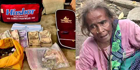 பிச்சை எடுத்த மூதாட்டி பையில் நகை, பணம், பேங்க் பாஸ்புக்! ஆச்சரியமடைந்த ஊழியர்கள்