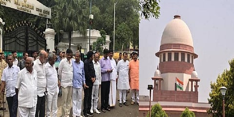 தகுதிநீக்கம் செய்யப்பட்ட கர்நாடக எம்.எல்.ஏக்கள் வழக்கில் நாளை தீர்ப்பு