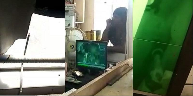 ‘மேற்கூரையை பிரித்து.. சிசிடிவியை திருப்பி’ - எச்சரிக்கையுடன் கொள்ளையடித்த திருடன்