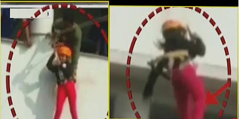 பள்ளி நிர்வாகத்தின் அலட்சியம் - கயிறு சாகசத்தின் போது தவறி விழுந்த மாணவி