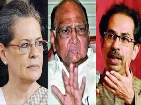 மகாராஷ்டிரா: 3 கட்சிகளின் தலைவர்கள் இன்று ஆளுநருடன் சந்திப்பு